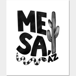 Mesa Vintage Type Posters and Art